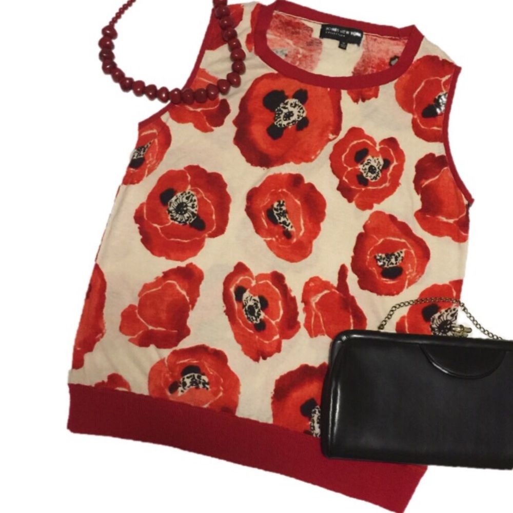 Jones New York Floral Vest - Picture 3 of 6